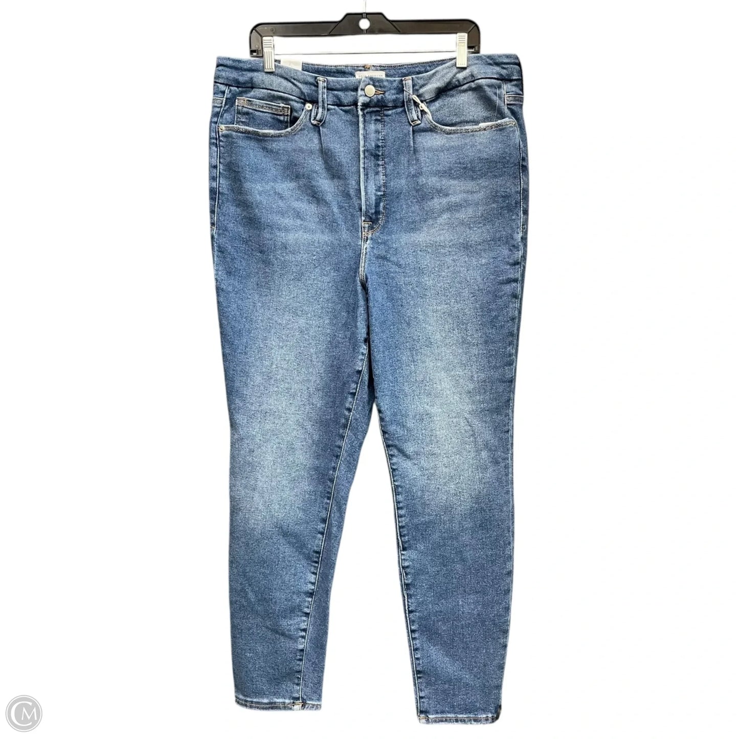 Jeans Skinny By Good American In Blue Denim, Size: 20