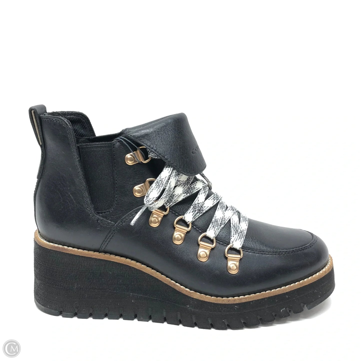 Boots Ankle Heels By Cole-haan In Black, Size: 6.5