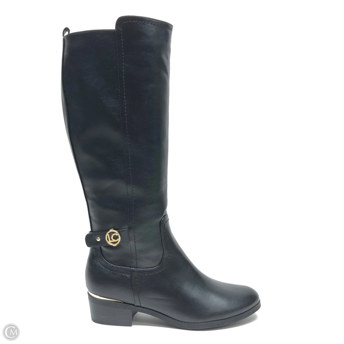 Boots Knee Heels By Liz Claiborne In Black, Size: 7.5