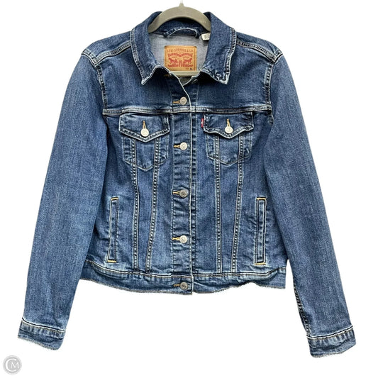 Jacket Denim By Levis In Blue Denim, Size: Xl