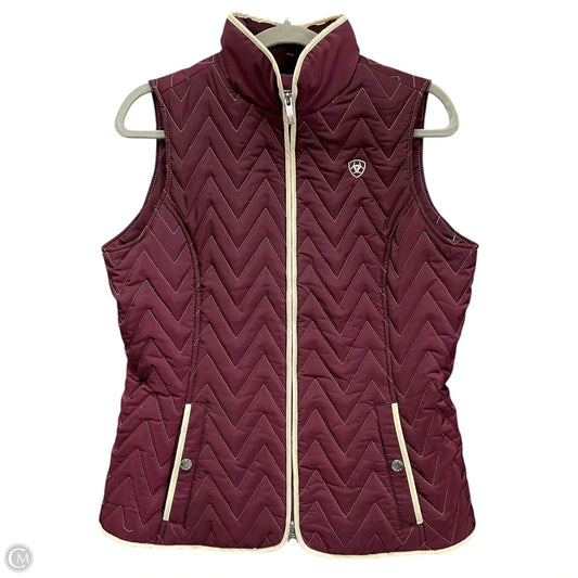 Vest Puffer & Quilted By Ariat In Purple, Size: M