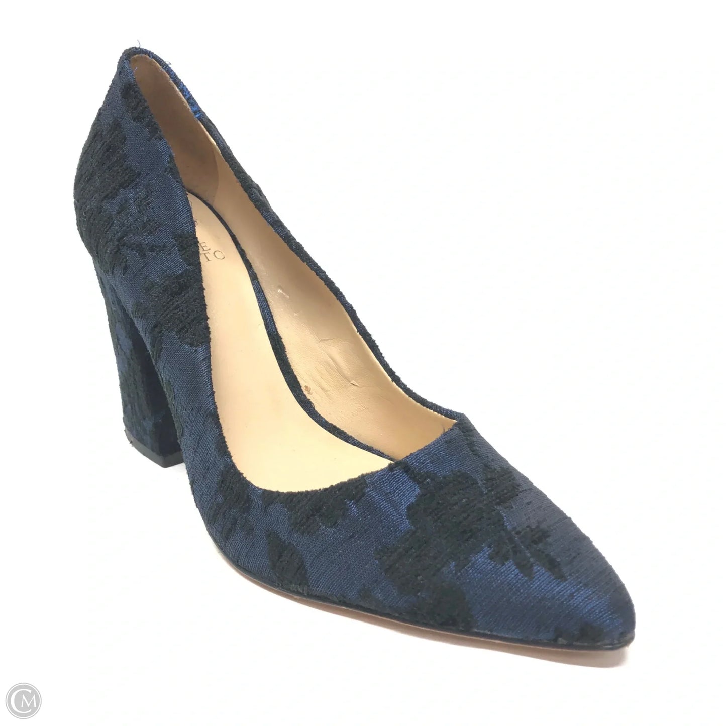 Shoes Heels Block By Vince Camuto In Black & Blue, Size: 9.5