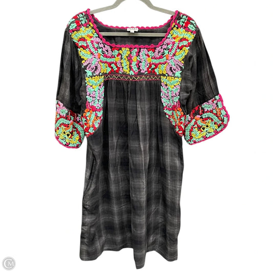 Dress Casual Short By Cmc In Black & Grey, Size: Xl