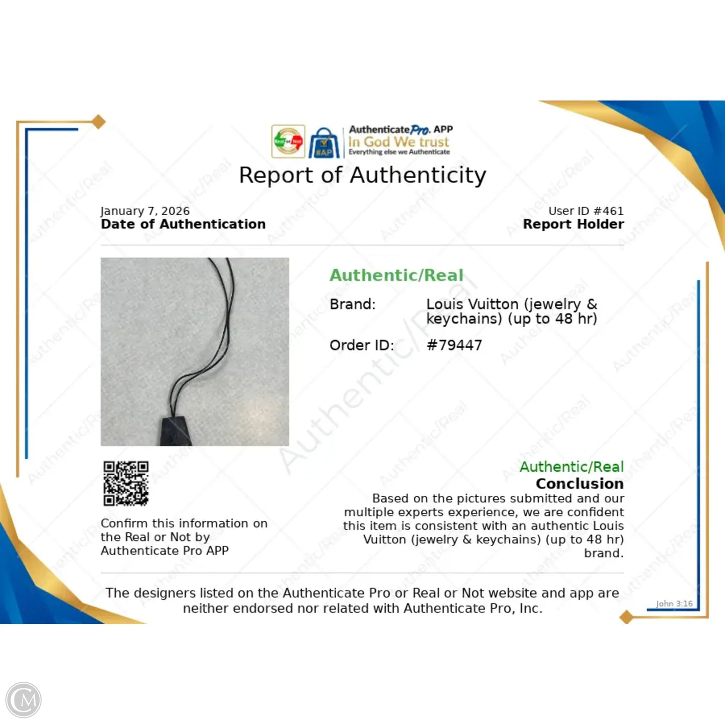 Key Chain Luxury Designer By Louis Vuitton