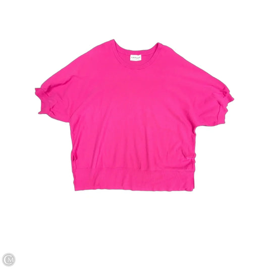 Sweater Short Sleeve By First Love In Pink, Size: 1x