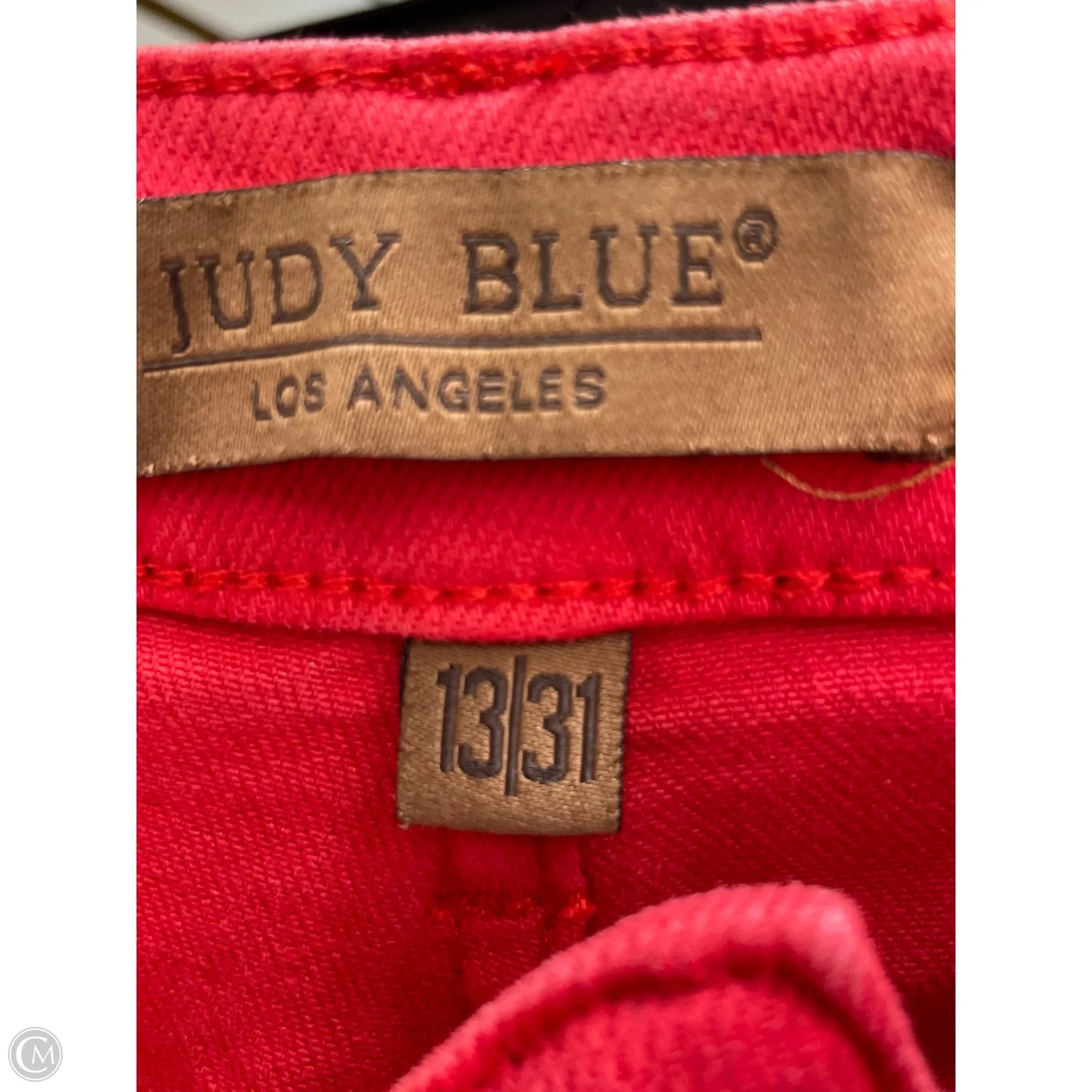 Jeans Straight By Judy Blue In Red, Size: 12