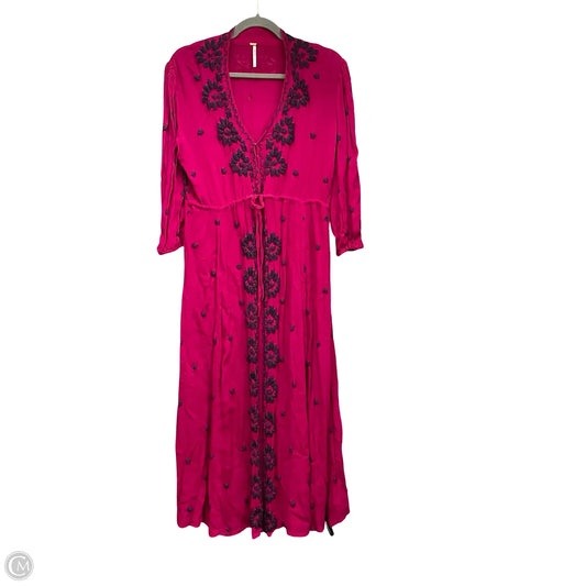 Dress Casual Midi By Free People In Pink, Size: Xs