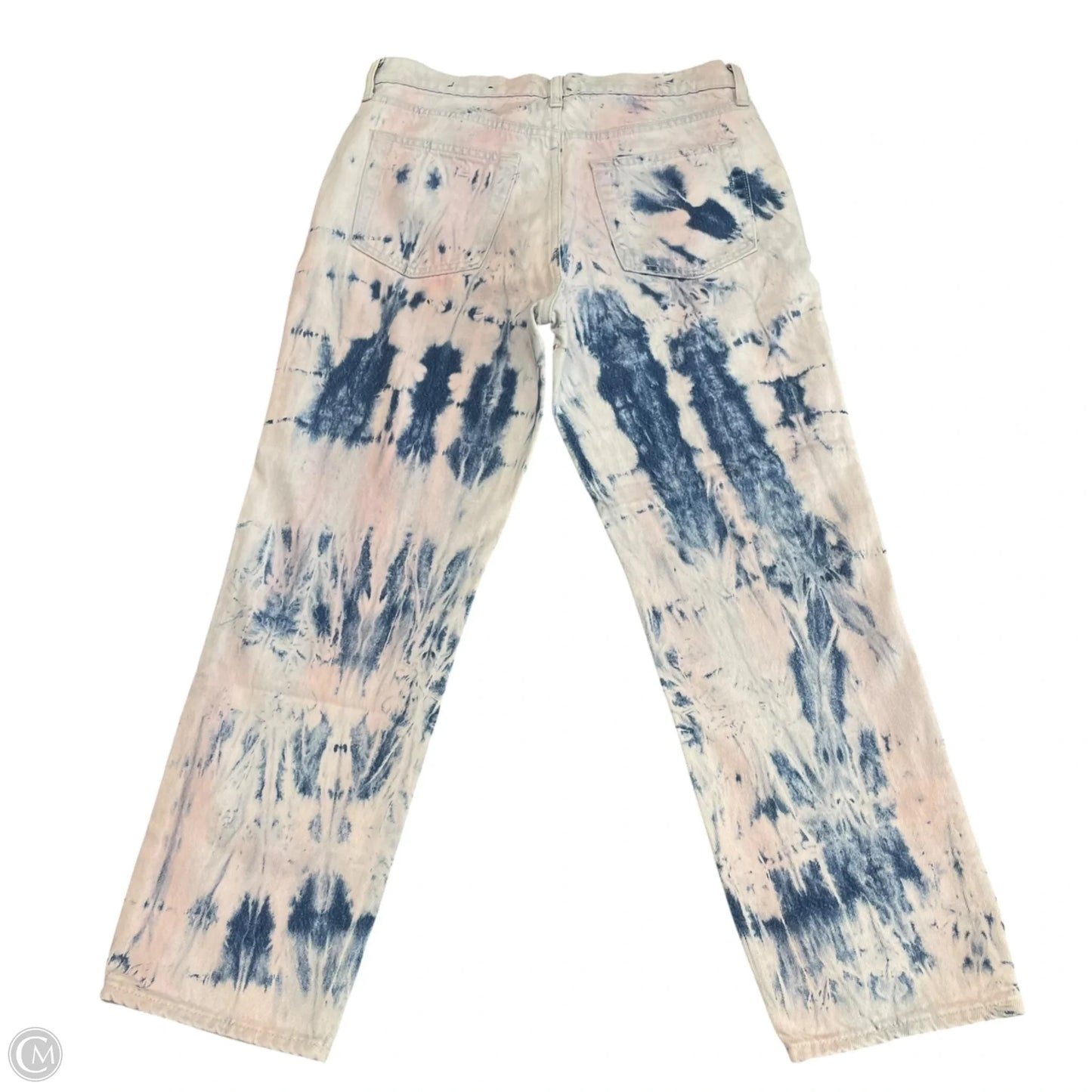 Jeans Straight By Gap In Blue & Pink, Size: 8
