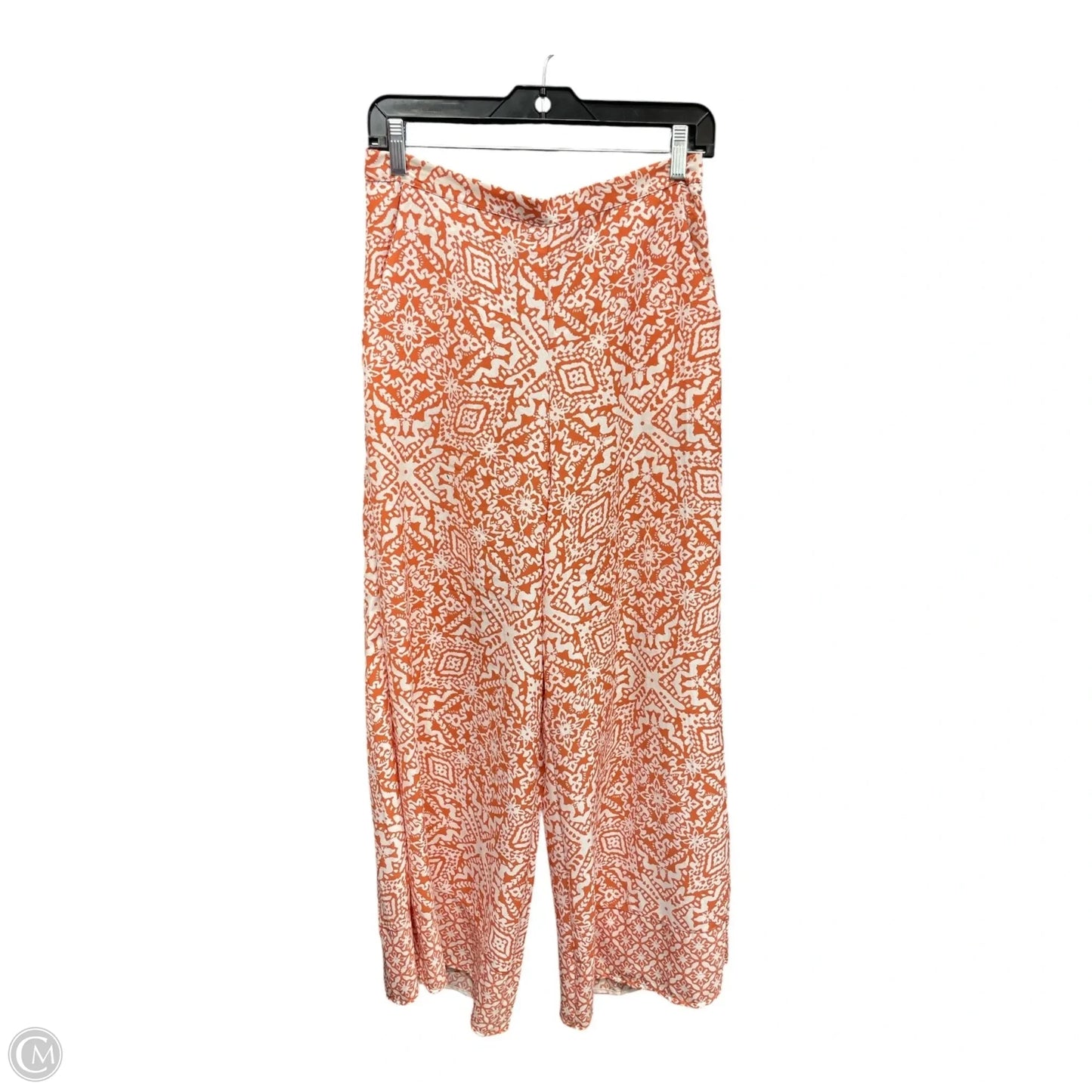 Pants Wide Leg By Japna In Orange & White, Size: 0