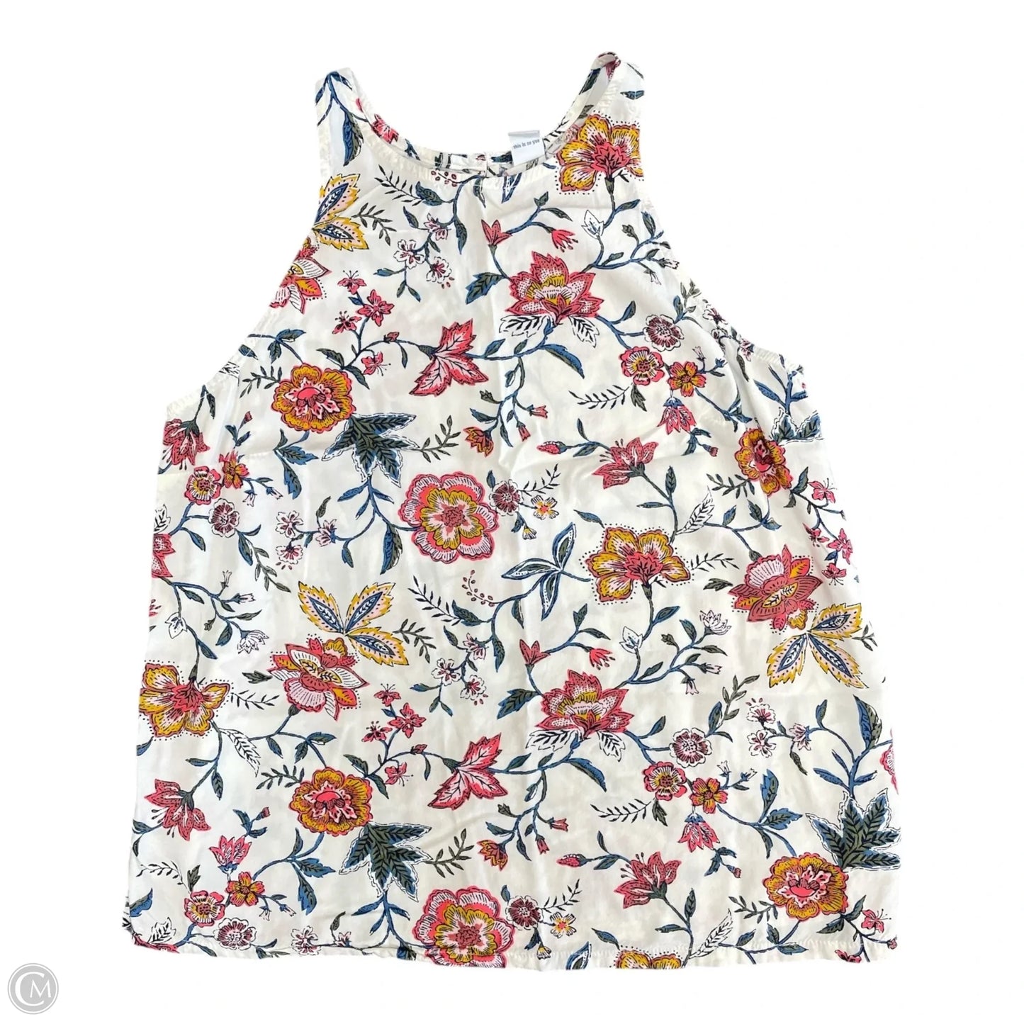 Top Sleeveless By Old Navy In Floral Print, Size: S