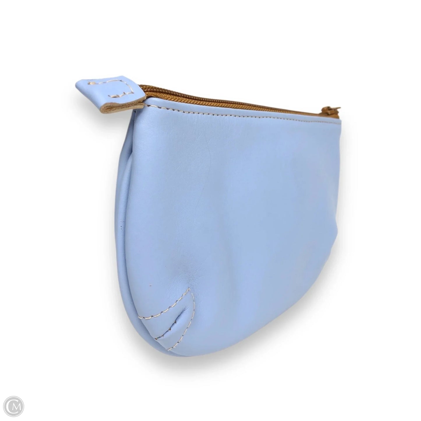 Makeup Bag Leather By Cmc, Size: Medium