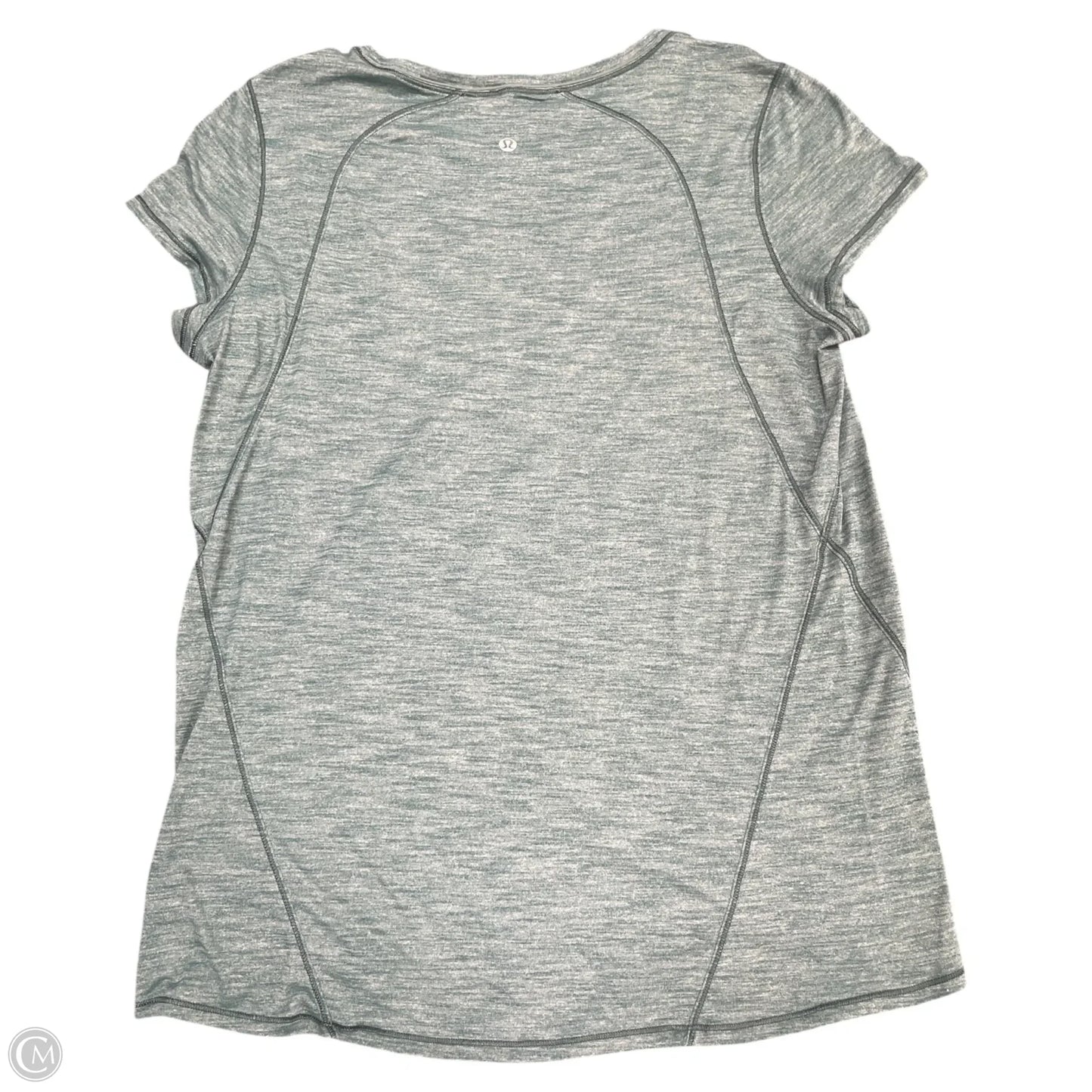 Athletic Top Short Sleeve By Lululemon In Green, Size: M