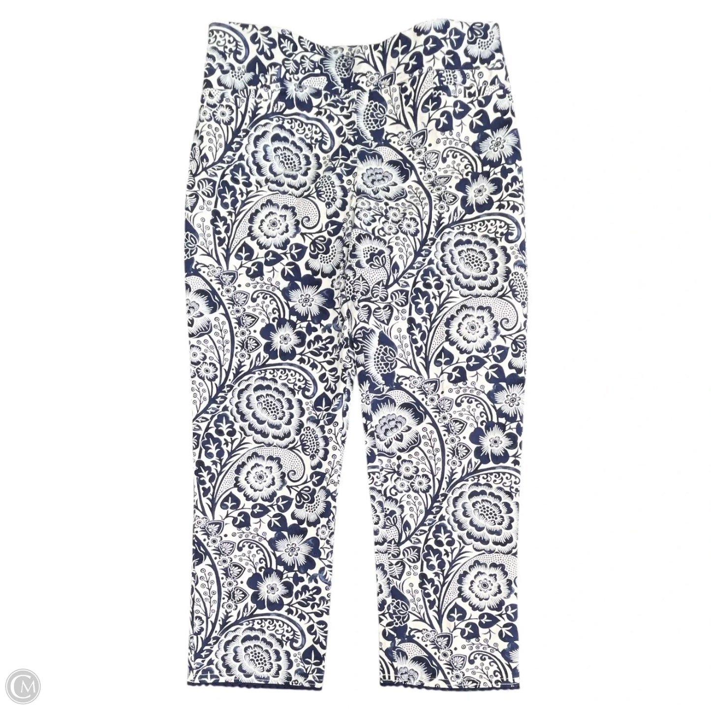 Pants Chinos & Khakis By Chicos In Blue & White, Size: 2p