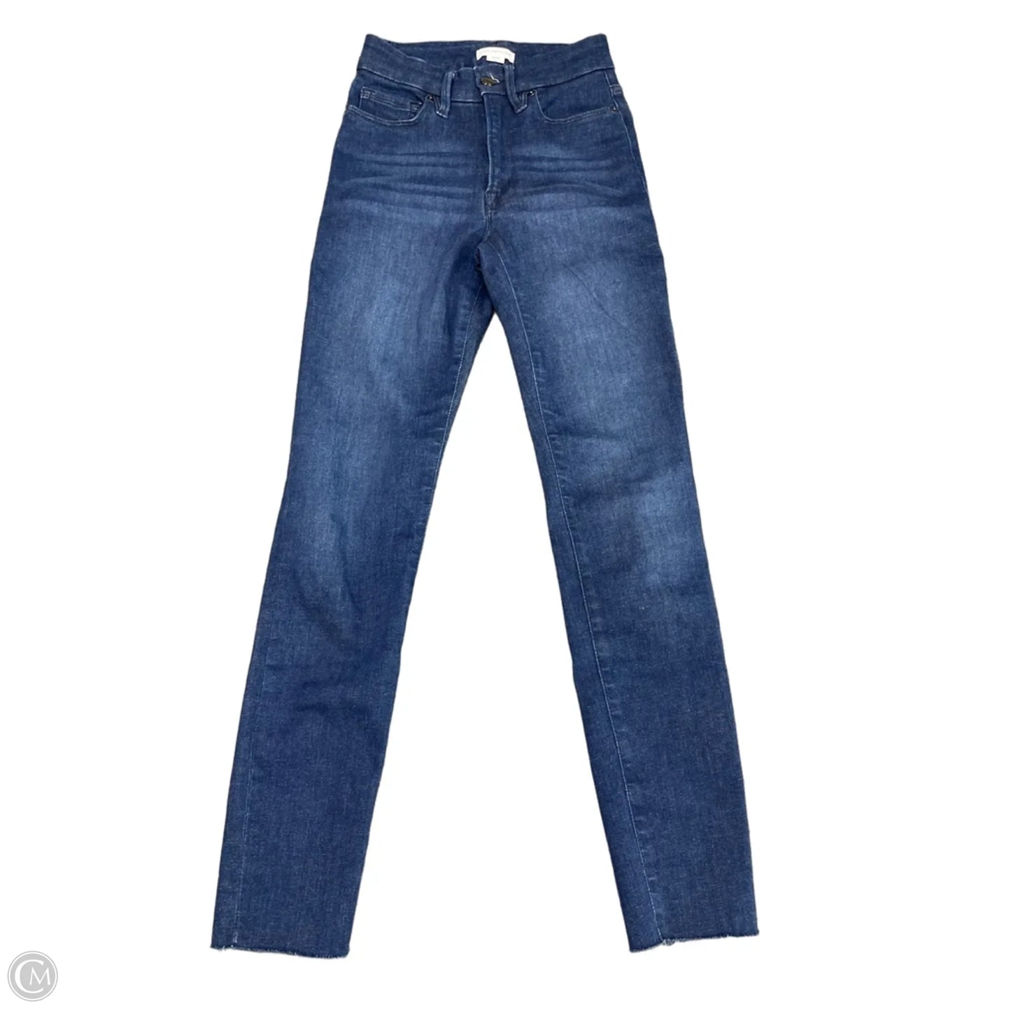 Jeans Skinny By Good American In Blue Denim, Size: 0