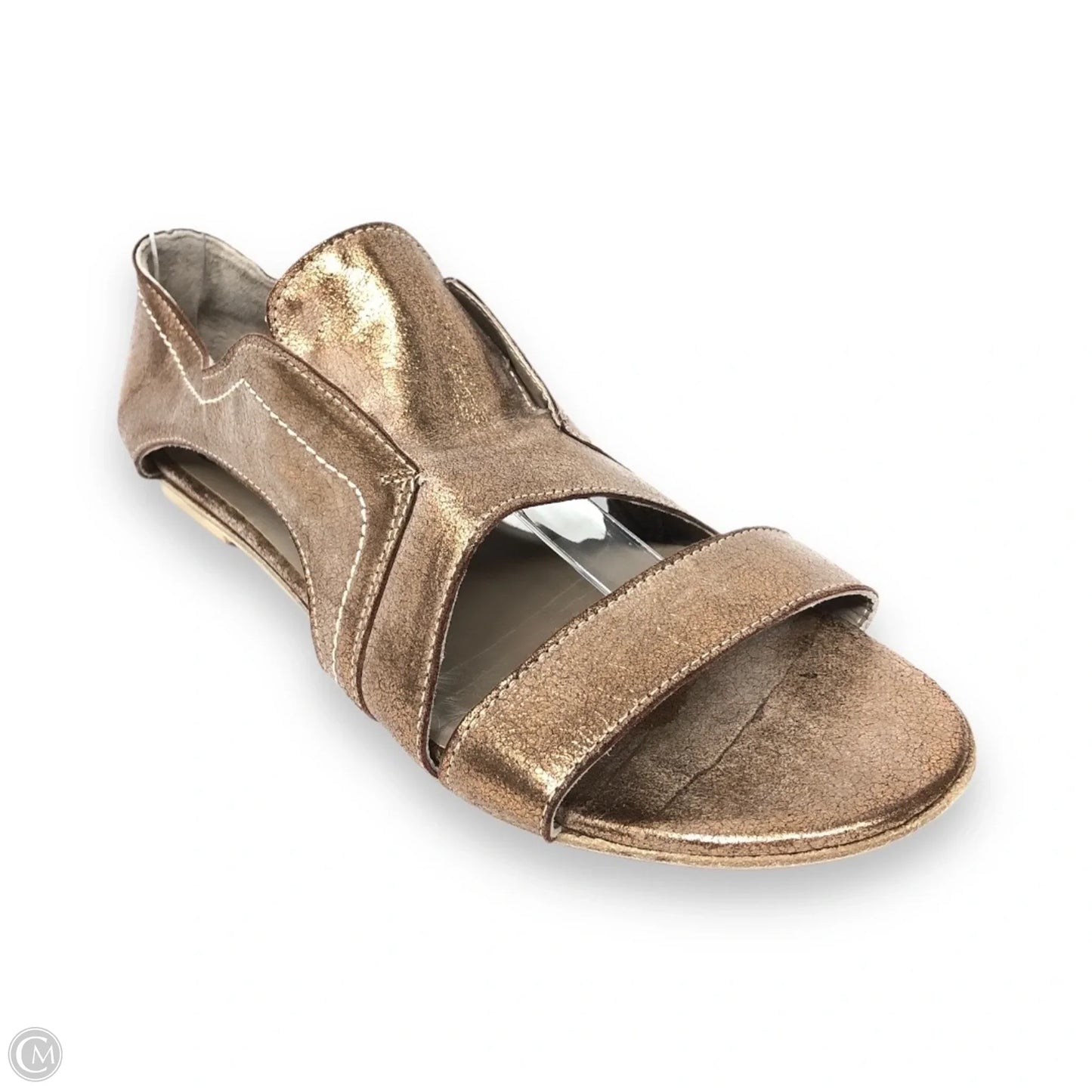 Shoes Flats By Cmc In Gold, Size: 10