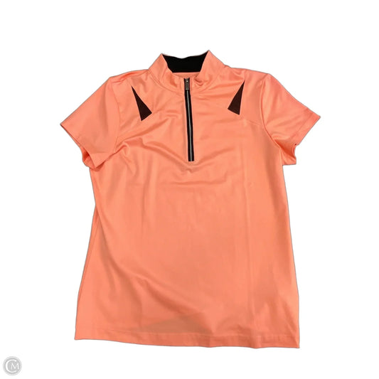 Athletic Top Short Sleeve By Tail In Orange, Size: M