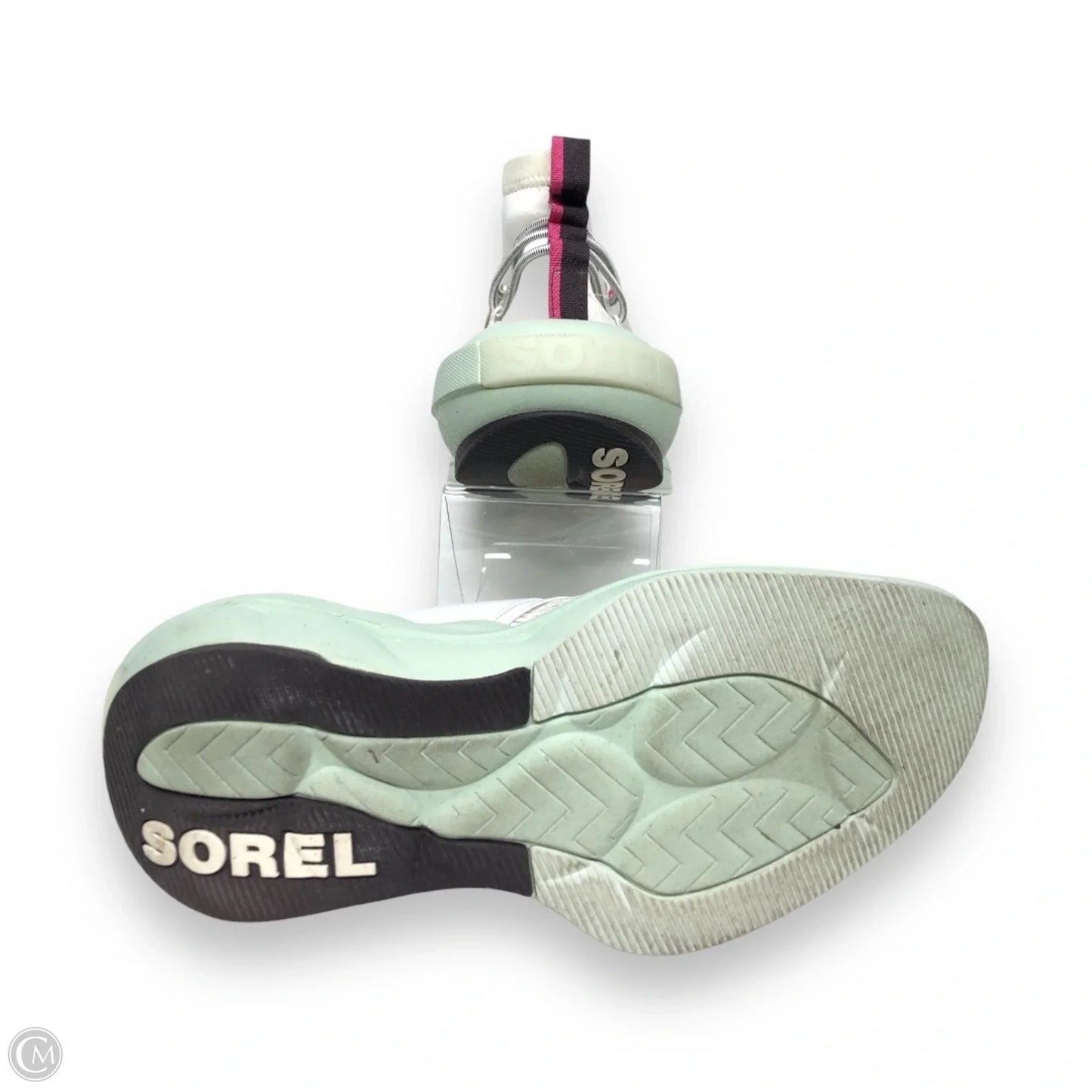 Shoes Athletic By Sorel In Green & White, Size: 9