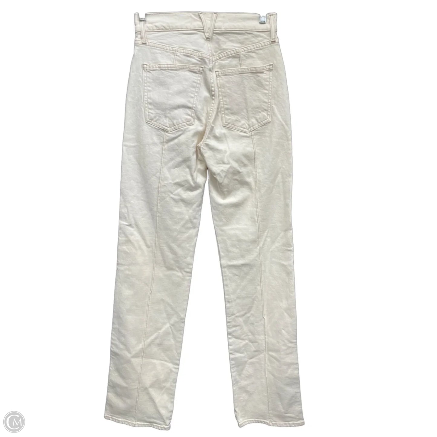 Jeans Straight By Veronica Beard In Cream, Size: 2