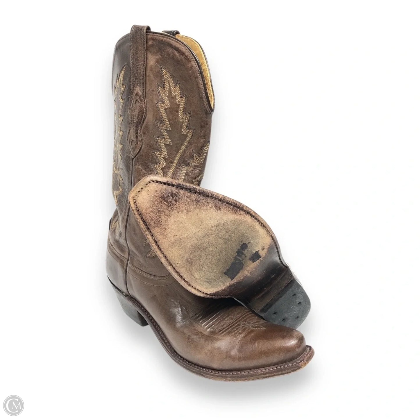 Boots Western By Old West In Brown, Size: 7.5
