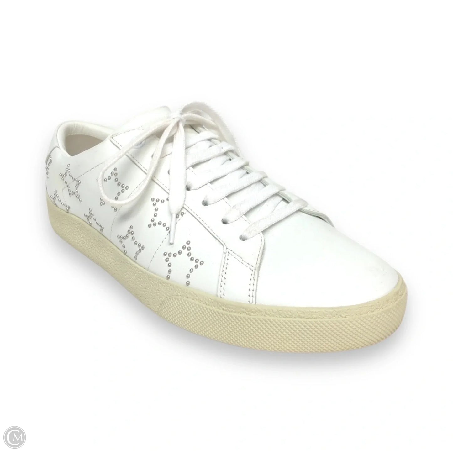Shoes Luxury Designer By Yves Saint Laurent In White, Size: 10