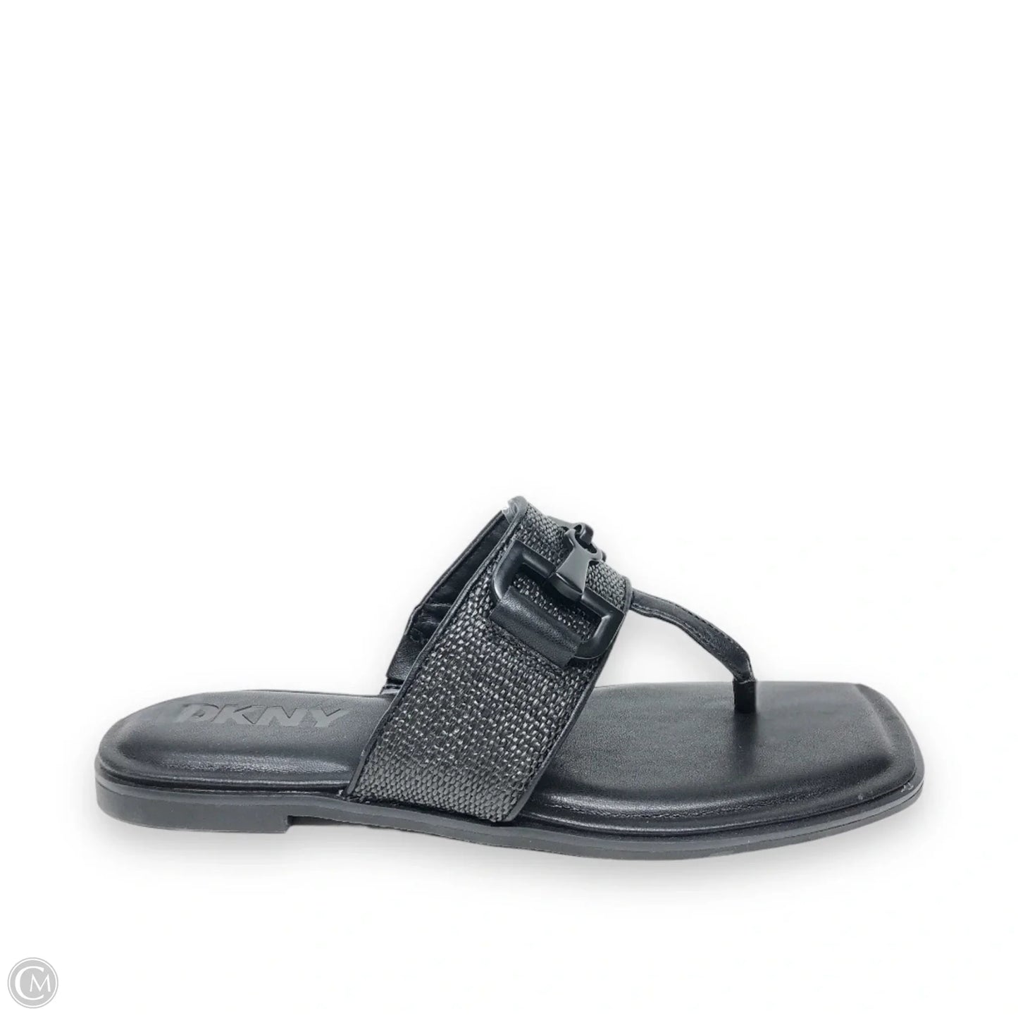 Sandals Flats By Dkny In Black, Size: 7.5
