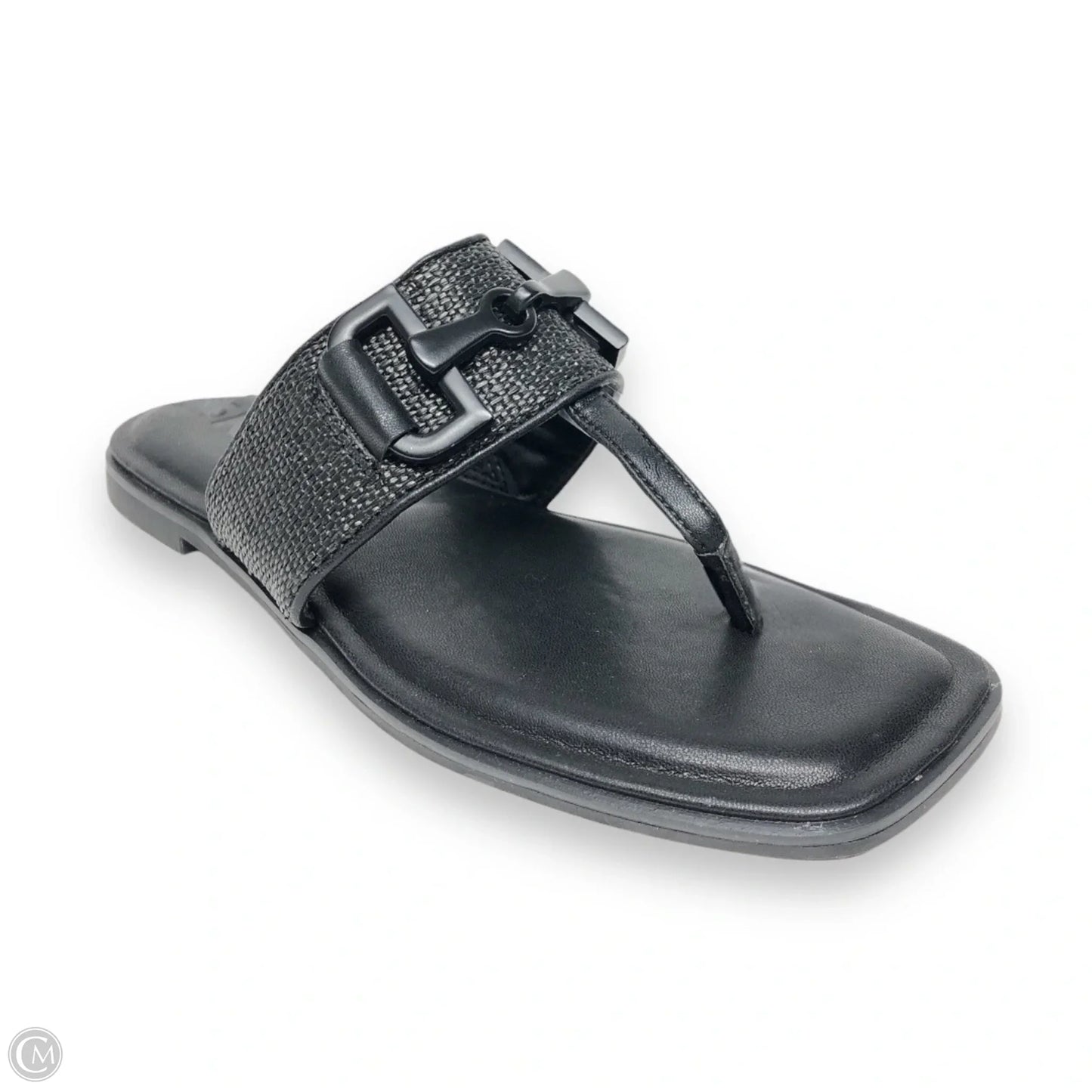 Sandals Flats By Dkny In Black, Size: 7.5