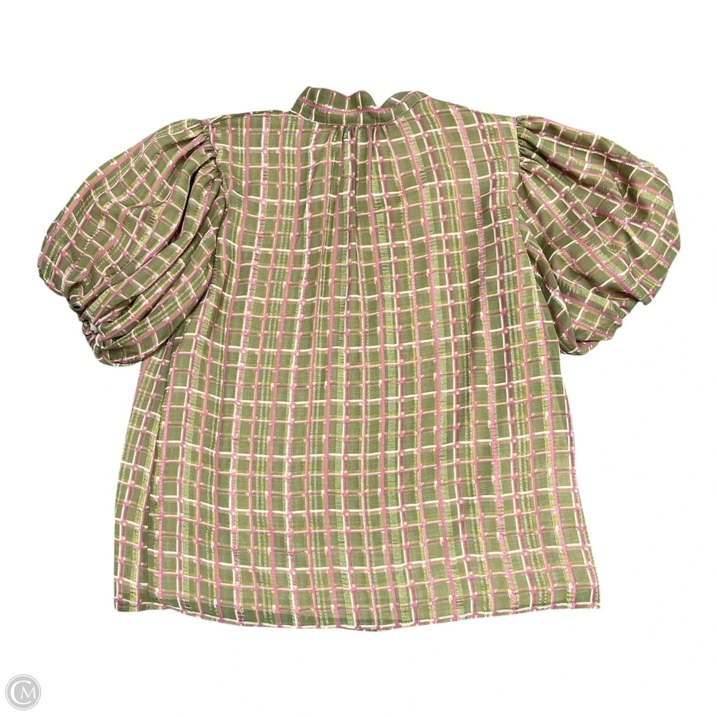 Top Short Sleeve By Thml In Green & Pink, Size: S
