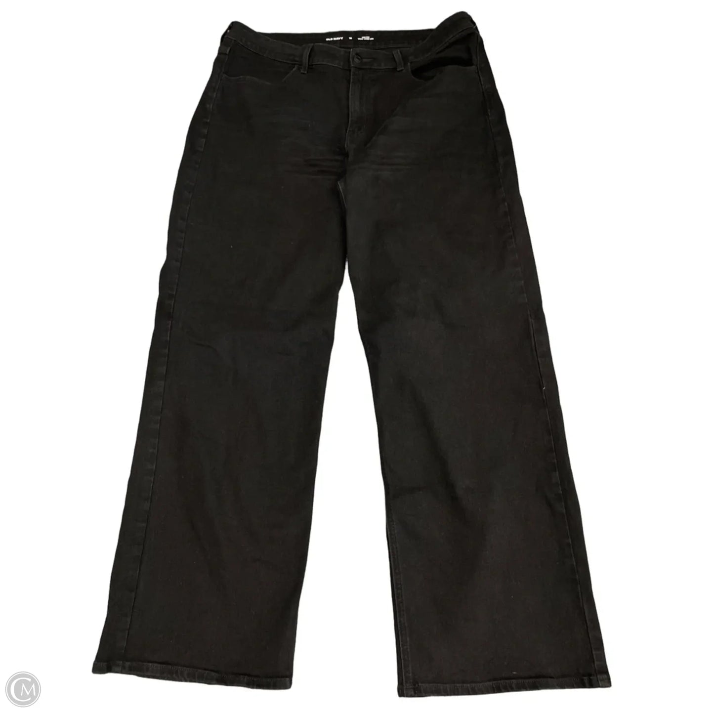 Jeans Wide Leg By Old Navy In Black Denim, Size: 16