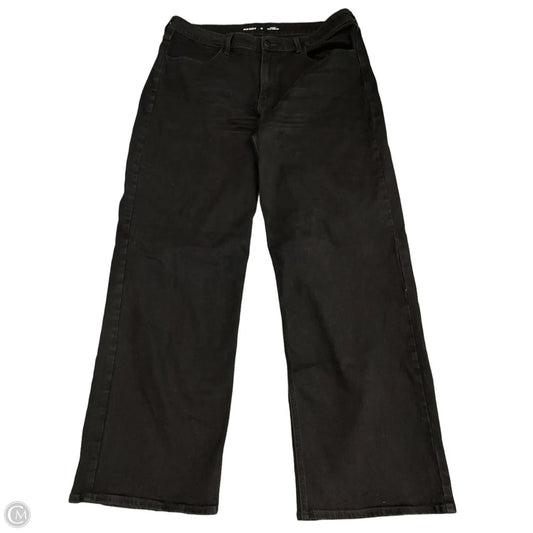 Jeans Wide Leg By Old Navy In Black Denim, Size: 16