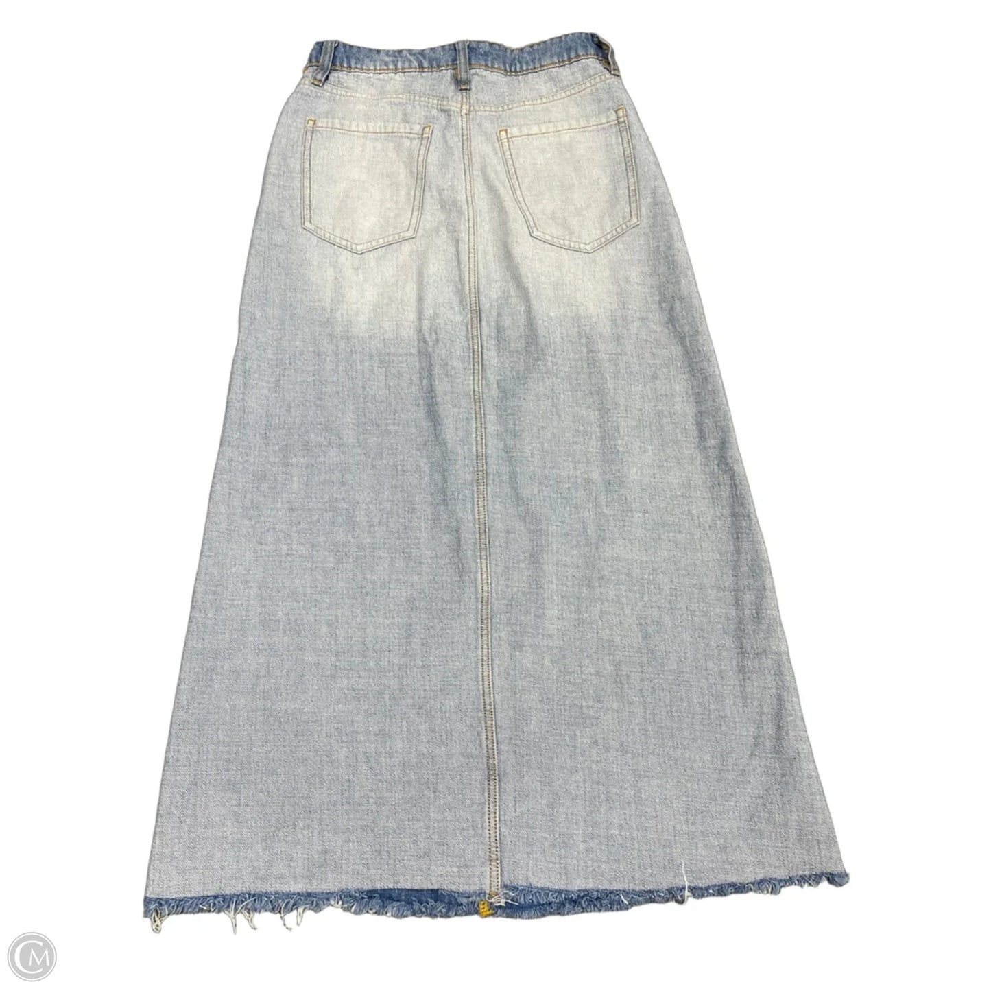 Skirt Midi By Forever 21 In Blue Denim, Size: M