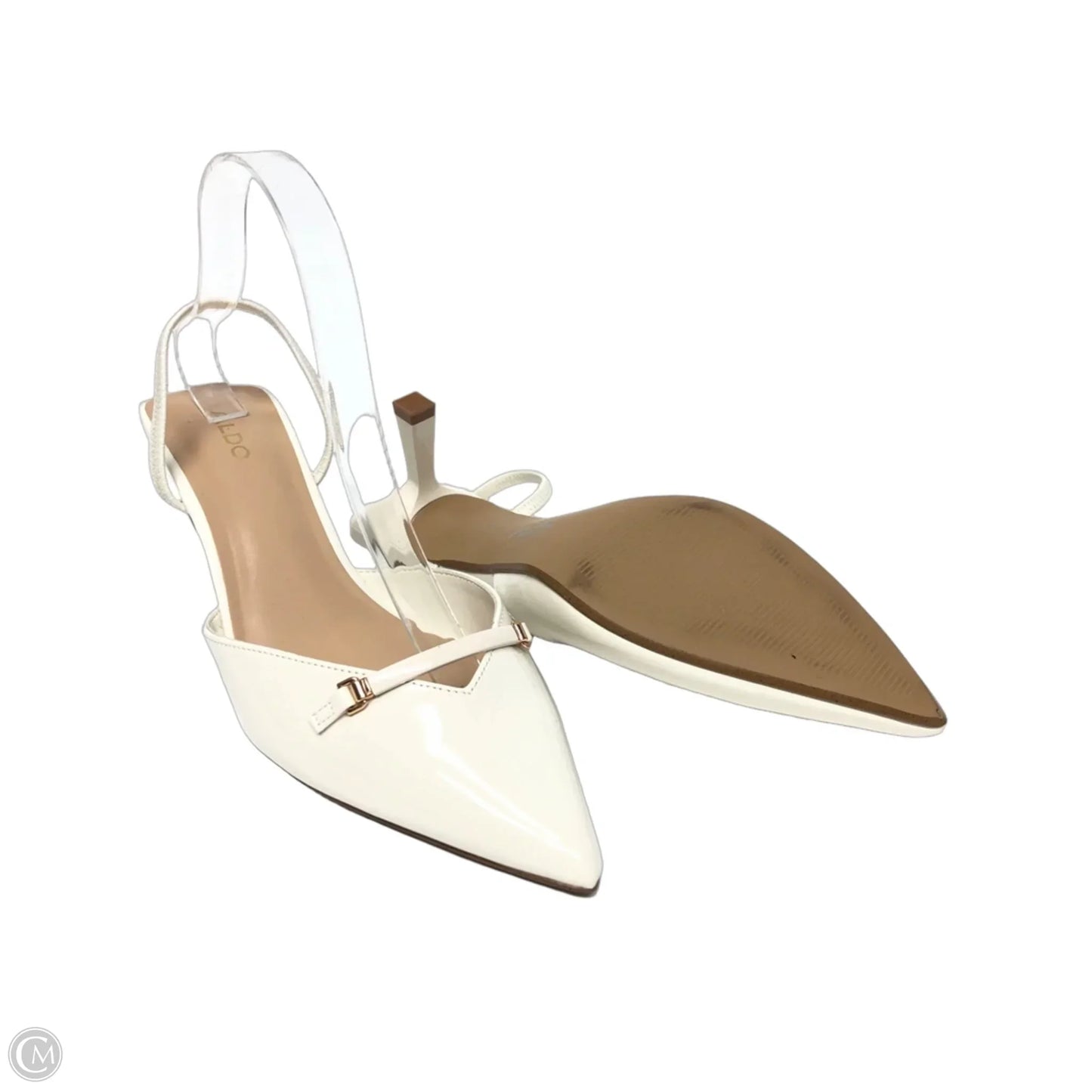 Shoes Heels Kitten By Aldo In White, Size: 8.5