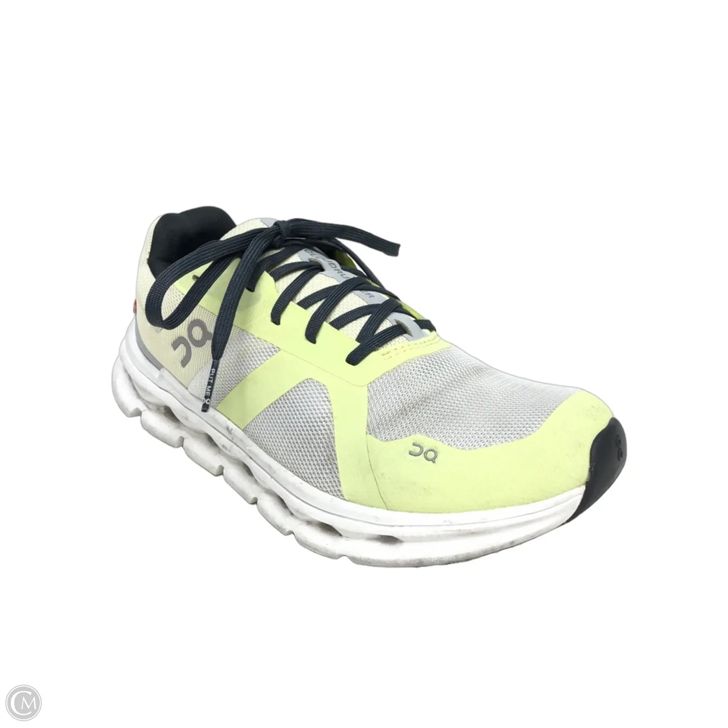 Shoes Athletic By On In Grey & Yellow, Size: 8.5