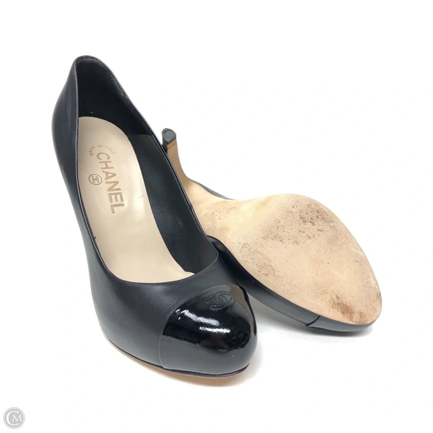 Shoes Luxury Designer By Chanel In Black, Size: 8
