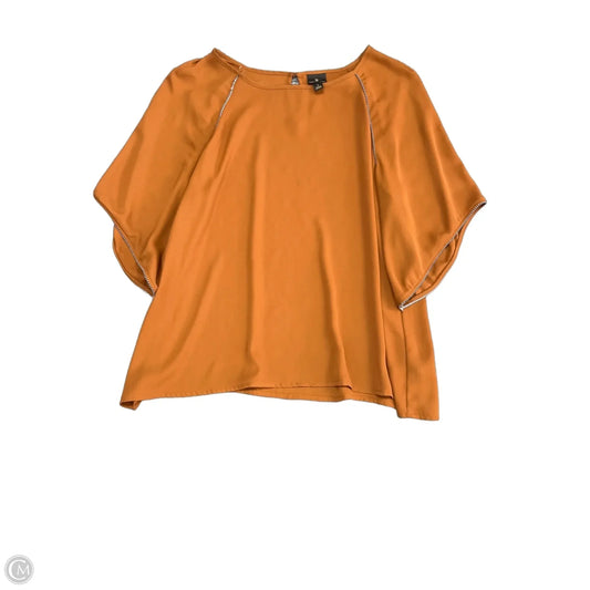 Top Short Sleeve By Worthington In Brown, Size: L