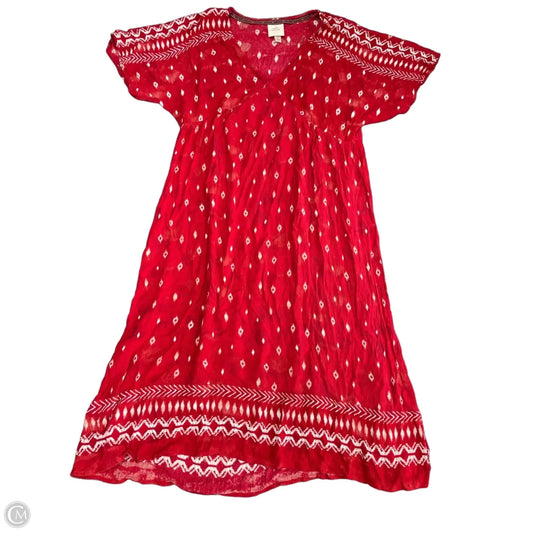 Dress Casual Midi By Knox Rose In Red, Size: M