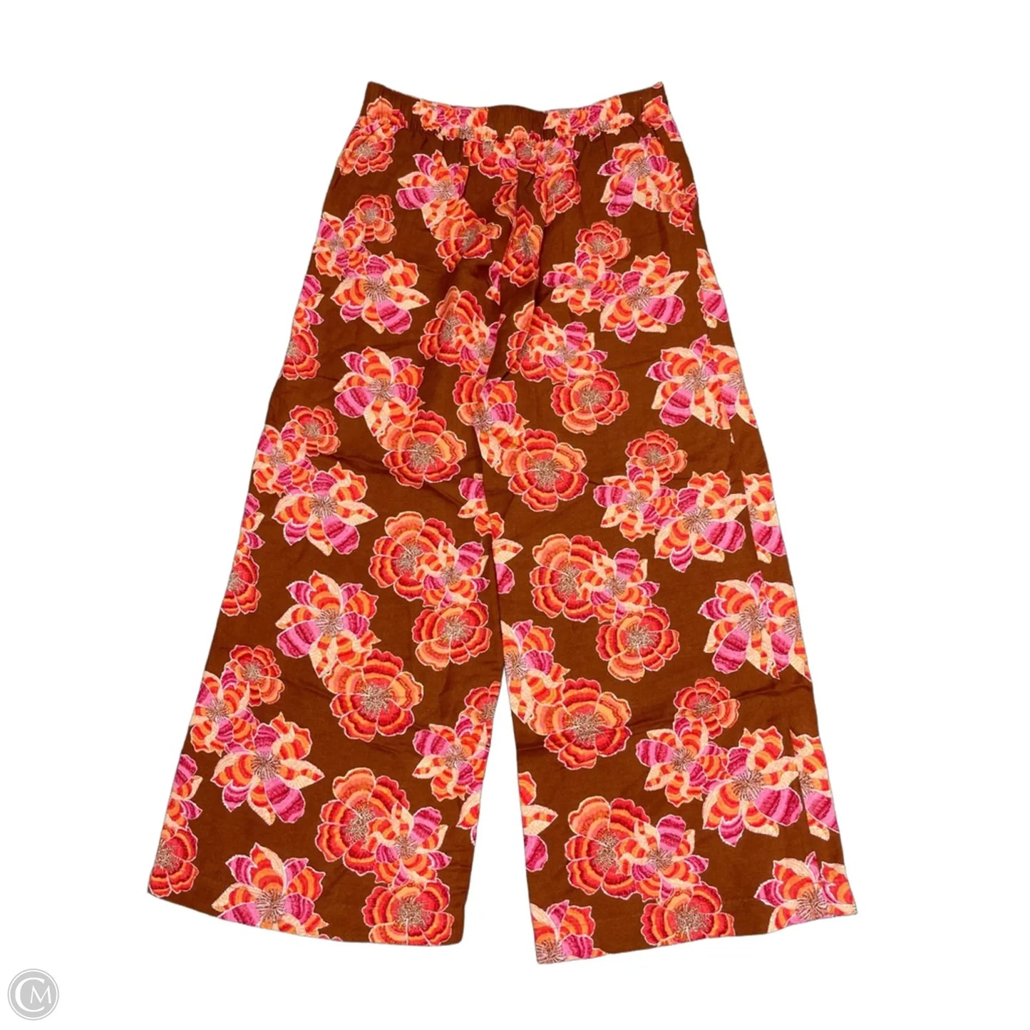 Pants Linen By Loft In Orange & Pink, Size: M