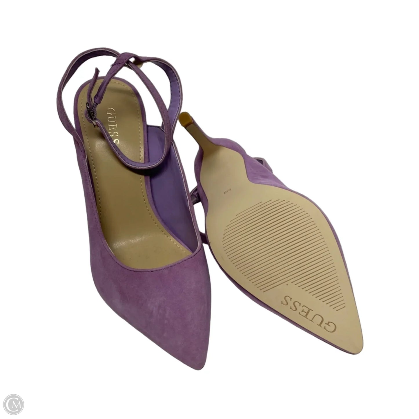 Shoes Heels Stiletto By Guess In Purple, Size: 5