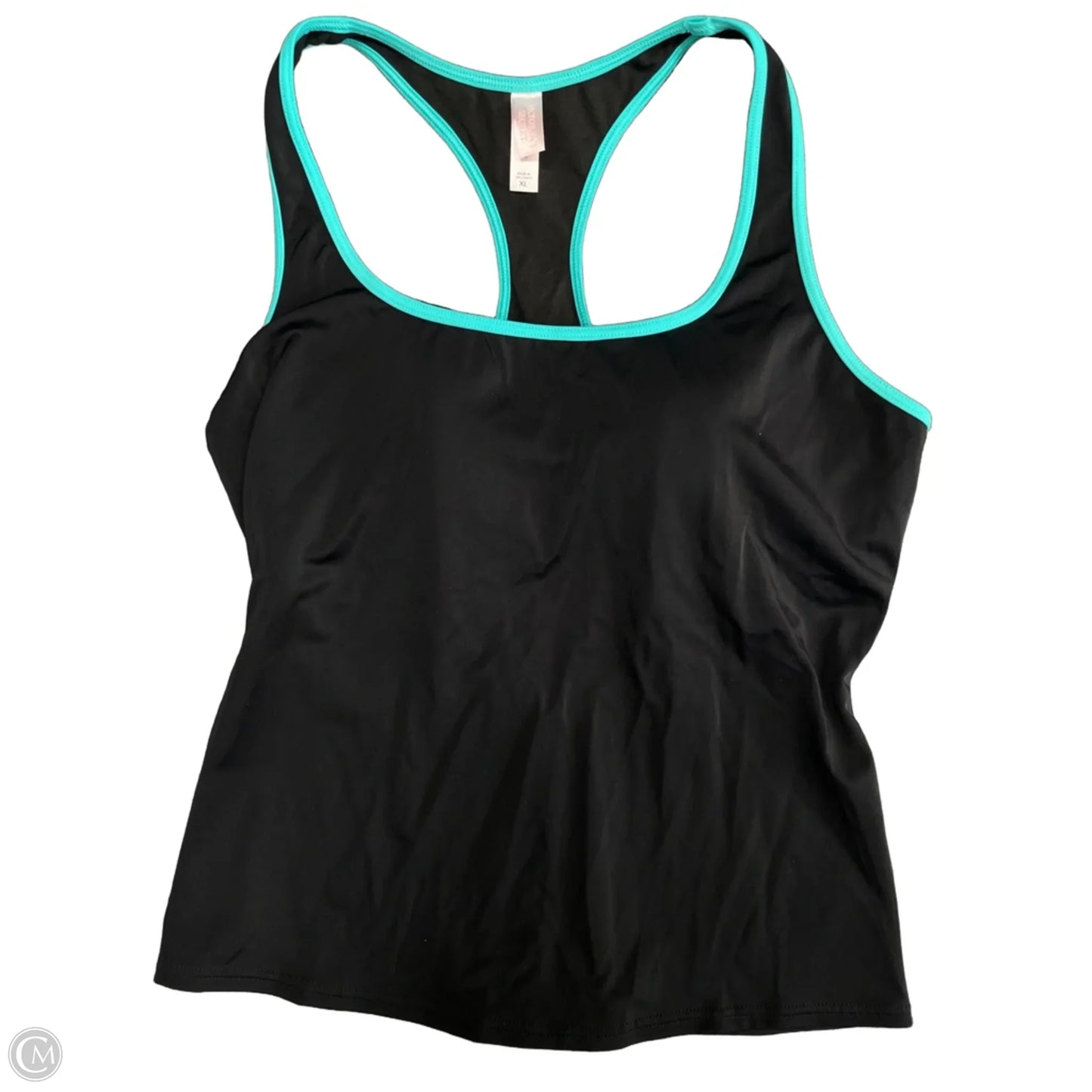 Athletic Tank Top By Victorias Secret In Black & Blue, Size: Xl