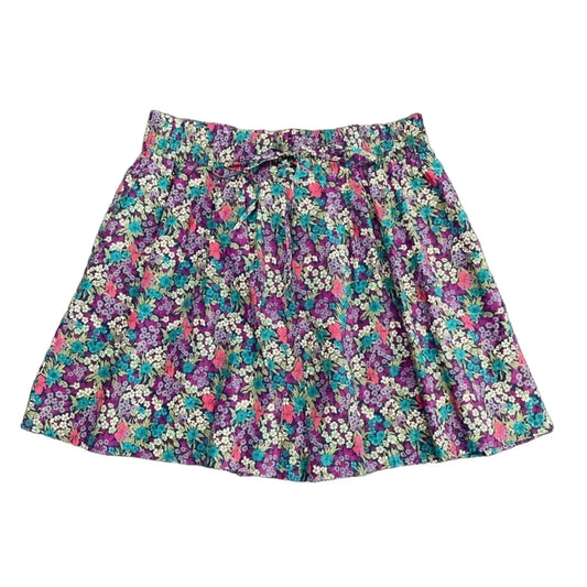 Skirt Mini & Short By London Jean In Green & Purple, Size: L