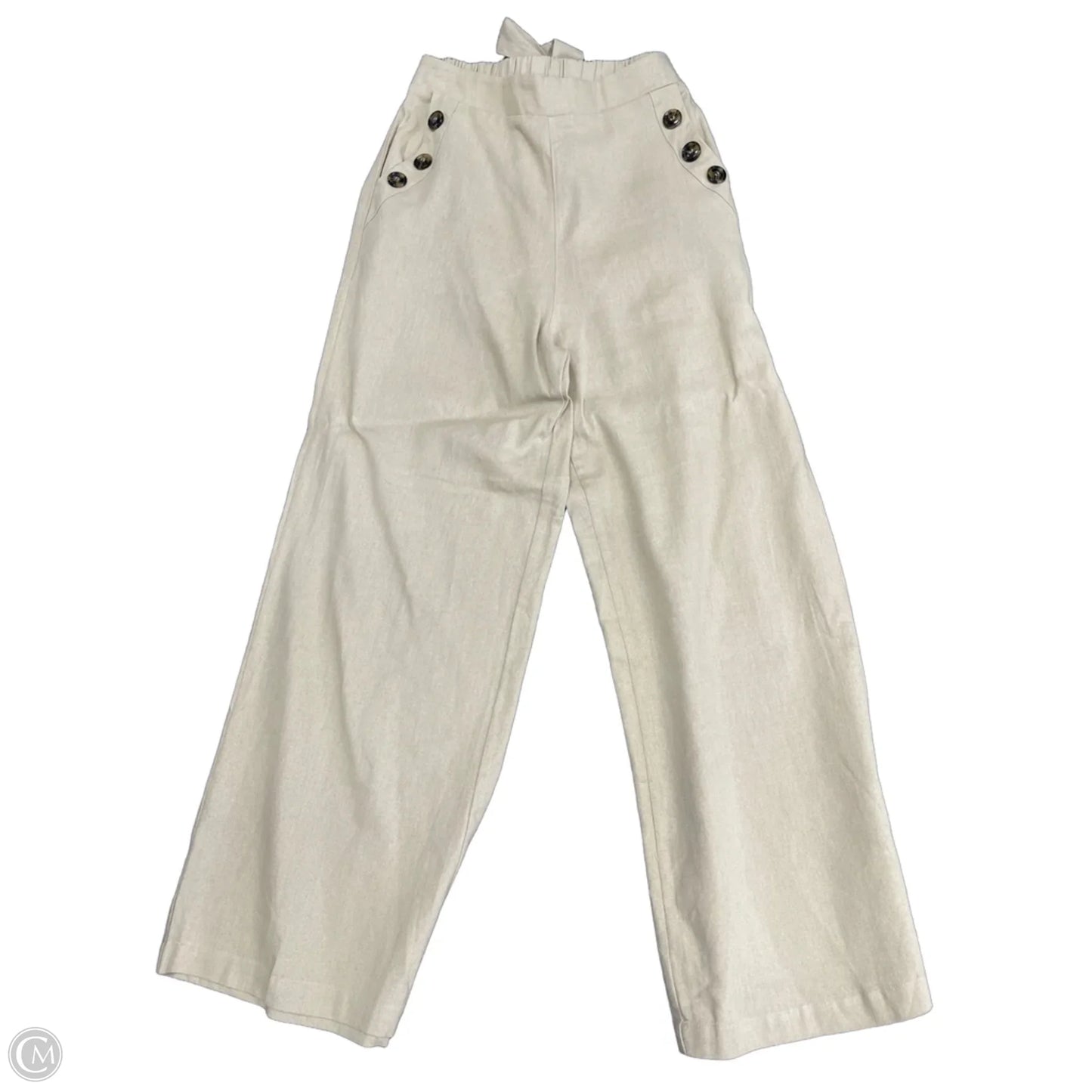 Pants Wide Leg By Blu Pepper In Beige, Size: S