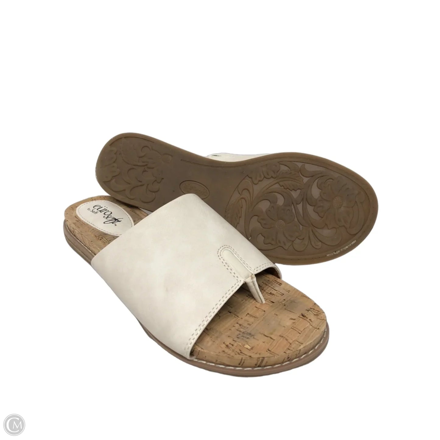 Sandals Flats By Sofft In Cream, Size: 8.5