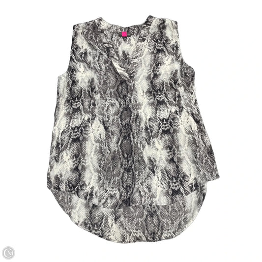 Top Sleeveless By Vince Camuto In Snakeskin Print, Size: S