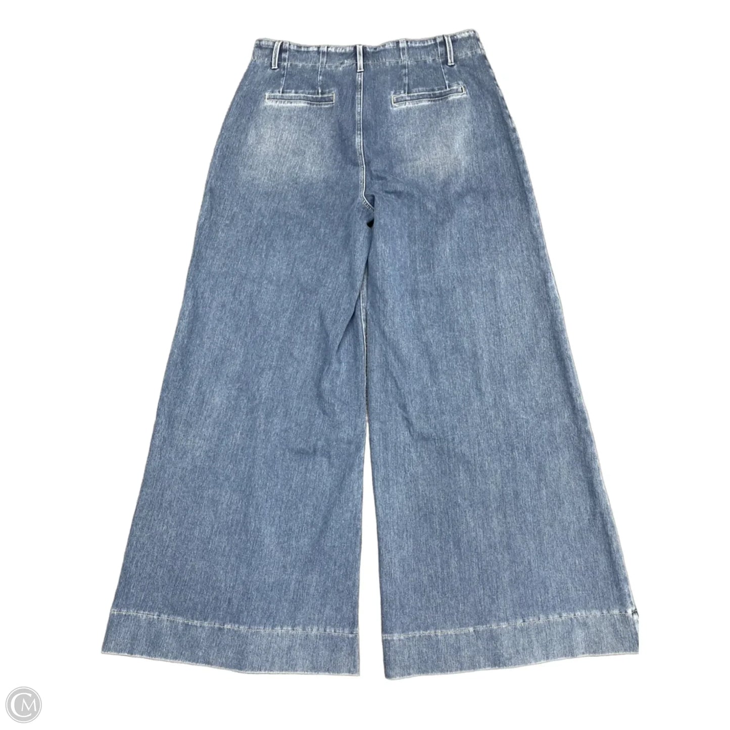 Pants Wide Leg By Halara In Blue Denim, Size: L
