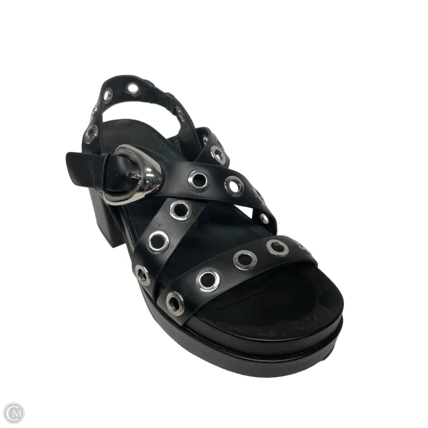 Sandals Heels Block By Aerosoles In Black, Size: 8