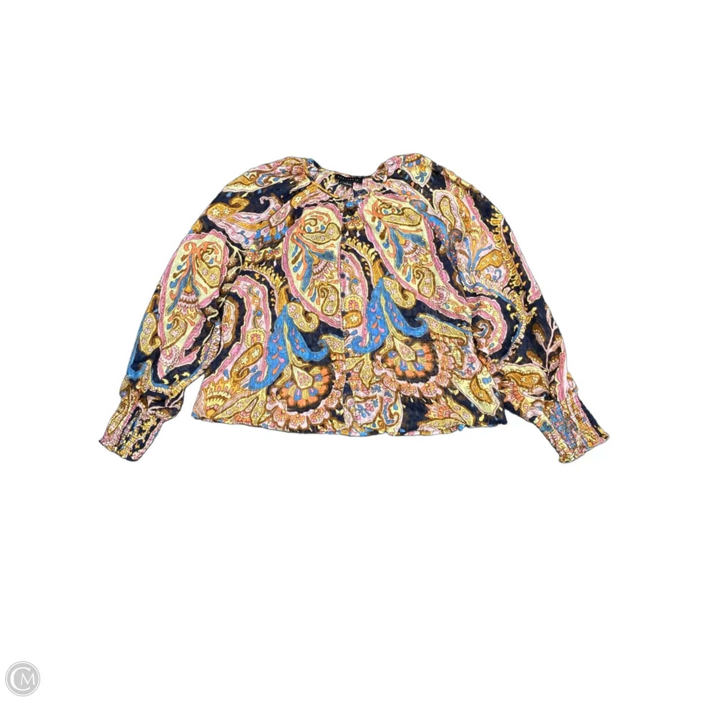 Top Long Sleeve By Sanctuary In Blue & Pink, Size: S
