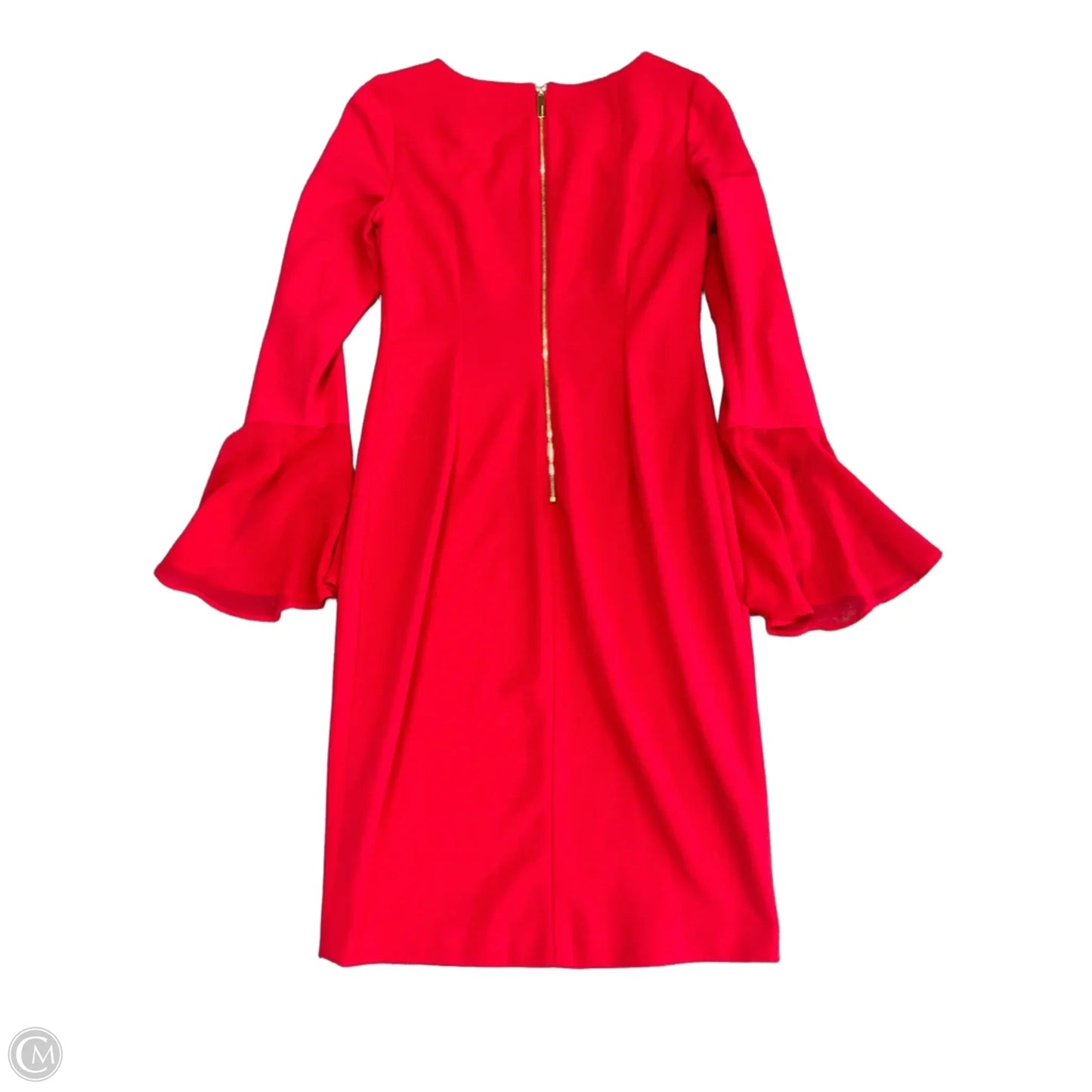 Dress Work By Calvin Klein In Red, Size: 2p
