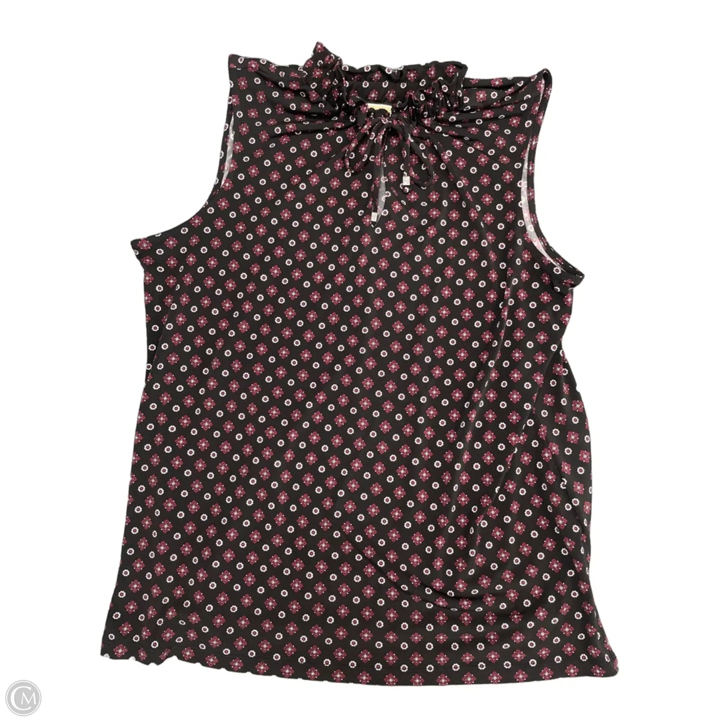 Top Sleeveless By Michael By Michael Kors In Black & Purple, Size: Xl