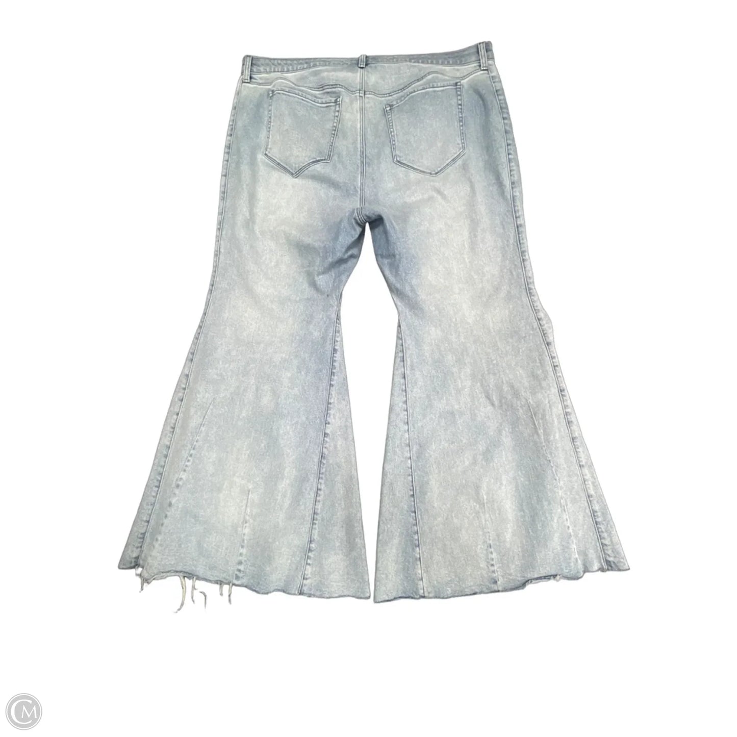 Jeans Wide Leg By Cmc In Blue Denim, Size: 22