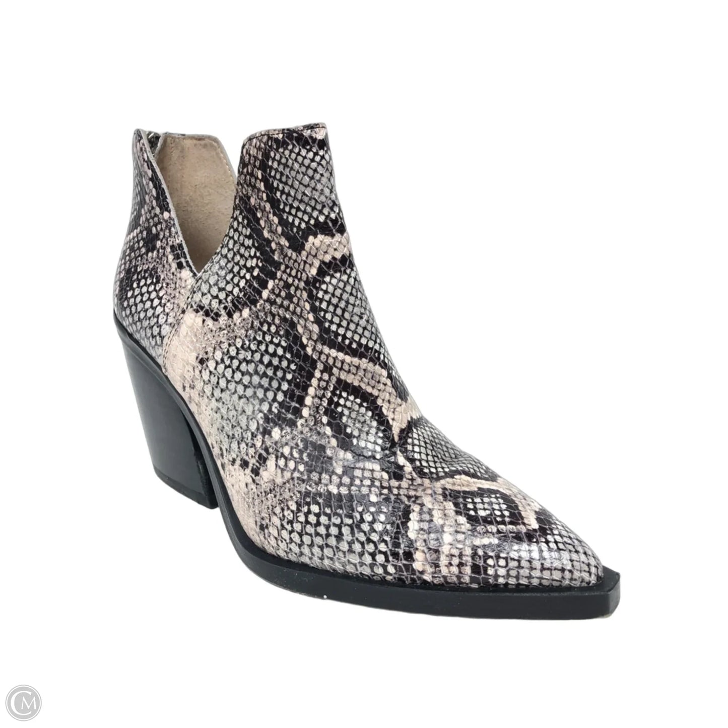 Boots Ankle Heels By Vince Camuto In Snakeskin Print, Size: 6