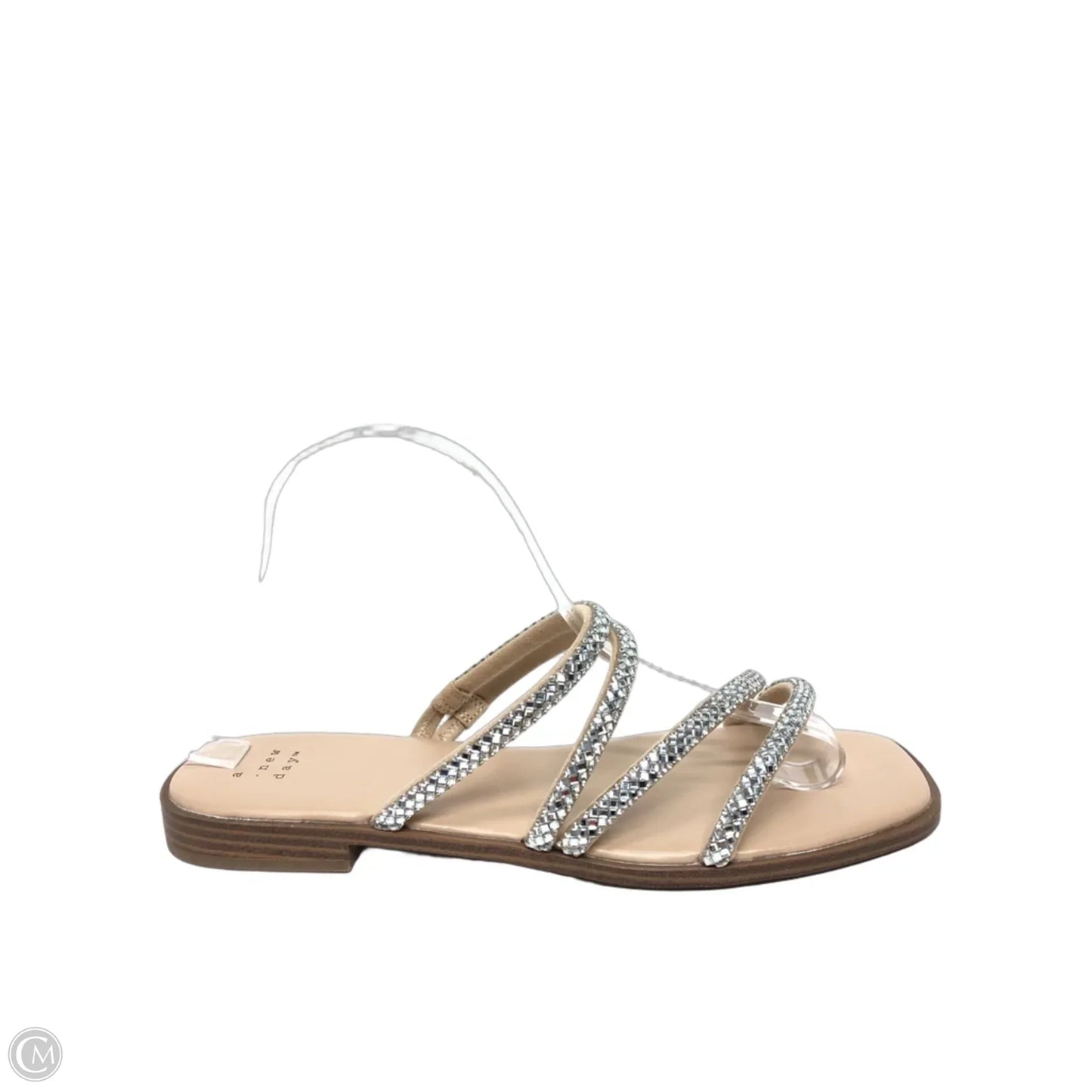Sandals Flats By A New Day In Silver, Size: 9
